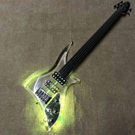 中国 高品質のLEDライト アクリル電気ギター ローズウッドの指板 送料無料 サプライヤー