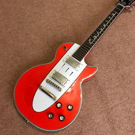 中国 オーダーメイド 熱売り オレンジ LP 電気ギター ギター ミュージカル・インスツルメント マホーニーボディ ネック サプライヤー