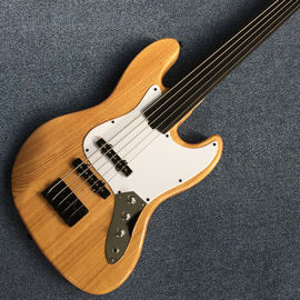 中国 新しいスタイル 高品質のカスタム5弦ベースギター エボニーフィンガーボード エルムギター サプライヤー