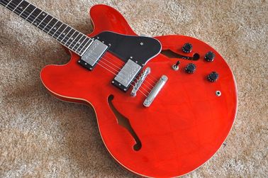 中国 工場用 赤 G es335 電動ジャズギター 半空っぽのアーチトップ ES 335 ジャズギター サプライヤー