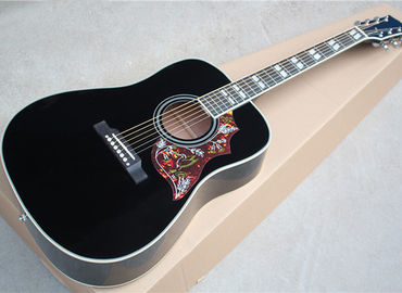 中国 41インチチェリー赤/黒のハミングバードアコースティックギター サプライヤー