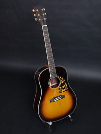 中国 ギター工場 カスタマイズ アコースティック ギター ビンテージ トップ AAA シッカ 固いスプルース 身体 ギター フィッシュマン ピックアップ サプライヤー