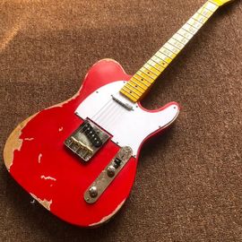 中国 電気ギター,手作り 6 ストング 電気ギター 電気ギター 手作り レリクティブ 赤い色 マスター 製造 レリクティブ TL サプライヤー