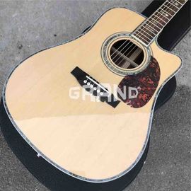中国 工場定製 固いスプルース トップ D45c カタウェイ 電動音響ギター サプライヤー