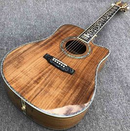 中国 アボロン 樹木ライフ カタウェイ コア 木製アコースティックギター 41インチ エボニー指板 固体コアギター サプライヤー