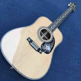 中国 Aaaa オール リアル アバロン スーパー デラックス 木製 D45L アコースティック ギター オーダーメイド ロゴが利用可能 サプライヤー