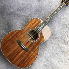 中国 39インチOOKOA 木製アコースティックギター エボニー指板 アバロンインレイ サプライヤー
