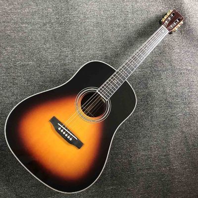中国 カスタムフォークギター AAAA マシッドスプルースウッドフォーク電気ギター COCOバックサイドクラシックDタイプ28スタイル41インチギター サプライヤー