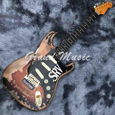中国 高品質 新しい手造り ST SRVのギター 古いギター リアル写真 送料無料 サプライヤー