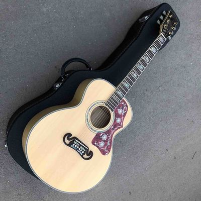 中国 オーダーメイド グランド 43 インチ ジャンボ AAAAA 全固木 アコースティックギター 自然色 サプライヤー