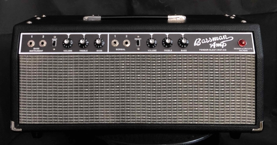 カスタム1964年 グランド・ベースマン ブラック・パネル 前CBS ギターチューブアンプヘッド 50W,AA864回路,希少品 サプライヤー
