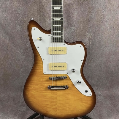 パーソナル フラームド・トップ・エレクトリック・ギター P90 ピックアップ 固体体 ローズウッド指盤 サプライヤー