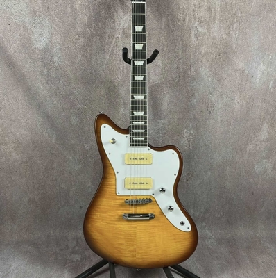 パーソナル フラームド・トップ・エレクトリック・ギター P90 ピックアップ 固体体 ローズウッド指盤 サプライヤー