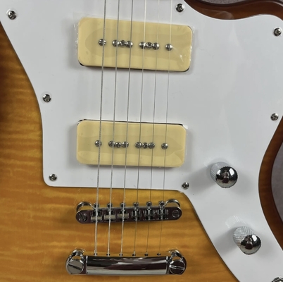パーソナル フラームド・トップ・エレクトリック・ギター P90 ピックアップ 固体体 ローズウッド指盤 サプライヤー