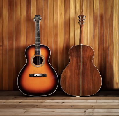 12-Fret シングル 0 形 ハンドメイド ギター ドーブテイル 共同 アコースティック ギター ソリッド KOA バックサイド サプライヤー
