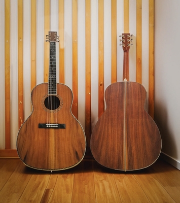 12-Fret シングル 0 形 ハンドメイド ギター ドーブ テイル 共同 OOO アコースティック ギター ソリッド KOA バックサイド サプライヤー