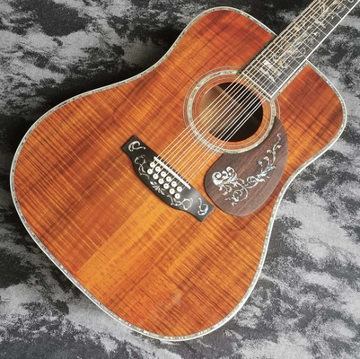 41インチ 12弦のフルKOA 木製D45シリーズ 輝くラック 音響木製ギター サプライヤー