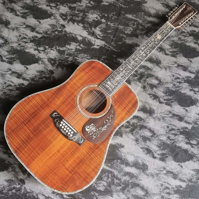 41インチ 12弦のフルKOA 木製D45シリーズ 輝くラック 音響木製ギター サプライヤー