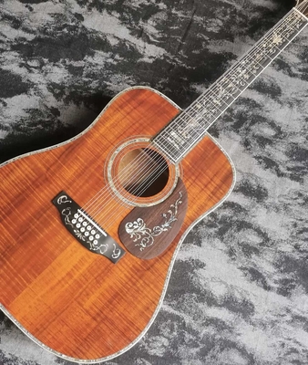 41インチ 12弦のフルKOA 木製D45シリーズ 輝くラック 音響木製ギター サプライヤー