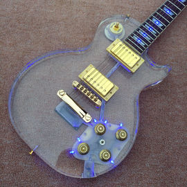 高品質の標準LPアクリルギター,ローズウッド 指板LEDライトLP 1959 R9電球ギター,送料無料 サプライヤー