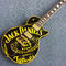 ジャック・ダニエルズ 標準LPの電気ギター 黒と黄色の組み合わせ 金貨 送料無料 サプライヤー