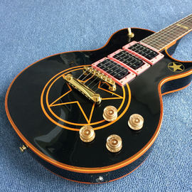 新品 高品質のカスタム・LP・エレクトリック・ギター 黒のボディ,5つ星で送料無料 サプライヤー