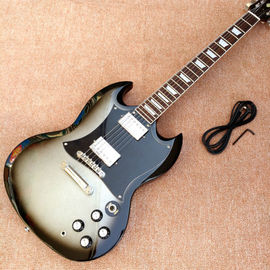 オーダーメイドショップ 金属色 SG トニック 電気ギター ギター 音楽楽器 マホーニーの体首 サプライヤー