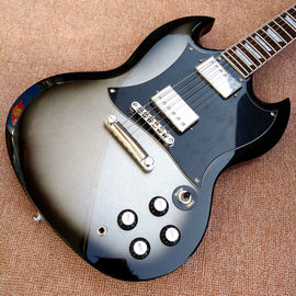 オーダーメイドショップ 金属色 SG トニック 電気ギター ギター 音楽楽器 マホーニーの体首 サプライヤー