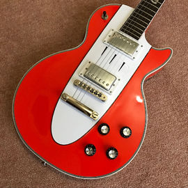 オーダーメイド 熱売り オレンジ LP 電気ギター ギター ミュージカル・インスツルメント マホーニーボディ ネック サプライヤー