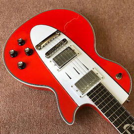 オーダーメイド 熱売り オレンジ LP 電気ギター ギター ミュージカル・インスツルメント マホーニーボディ ネック サプライヤー
