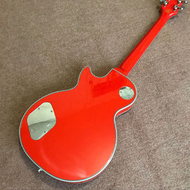 オーダーメイド 熱売り オレンジ LP 電気ギター ギター ミュージカル・インスツルメント マホーニーボディ ネック サプライヤー