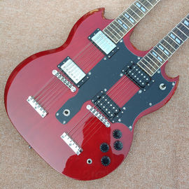 レッド EDS1275 カスタムショップ ダブル ネック エレクトリック ギター 6/12 弦 音楽楽器 卸売 サプライヤー