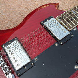 レッド EDS1275 カスタムショップ ダブル ネック エレクトリック ギター 6/12 弦 音楽楽器 卸売 サプライヤー