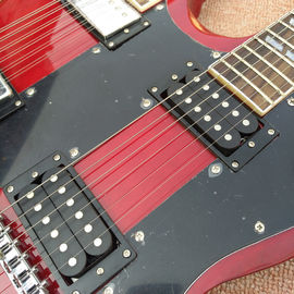 レッド EDS1275 カスタムショップ ダブル ネック エレクトリック ギター 6/12 弦 音楽楽器 卸売 サプライヤー