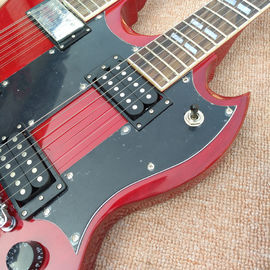 レッド EDS1275 カスタムショップ ダブル ネック エレクトリック ギター 6/12 弦 音楽楽器 卸売 サプライヤー