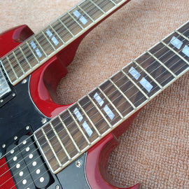 レッド EDS1275 カスタムショップ ダブル ネック エレクトリック ギター 6/12 弦 音楽楽器 卸売 サプライヤー