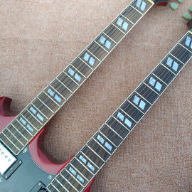 レッド EDS1275 カスタムショップ ダブル ネック エレクトリック ギター 6/12 弦 音楽楽器 卸売 サプライヤー