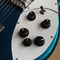 2018年 ベストベース 最高品質 12弦 空っぽ体 電気ベースギター メタリックブルー色,クロムハードウェア サプライヤー