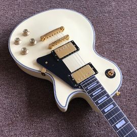 ギター録音ビデオ 評価 オーダーメイド マホーニ 黒かクリーム LP オーダーメイド 電気ギター 金属ハードウェア サプライヤー
