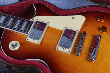 R9 ボス カスタム タイガー・フラーム メイプルトップ LP エレクトリック・ギター シルバー・ハードウェア サプライヤー