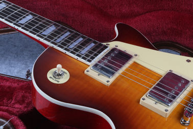 R9 ボス カスタム タイガー・フラーム メイプルトップ LP エレクトリック・ギター シルバー・ハードウェア サプライヤー