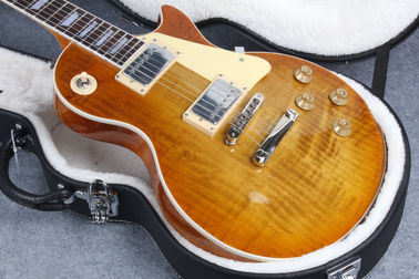 ソリッド メイプル LP 電動ギター トーン プロ ブリッジ 一品 身体と首 骨ナッツ 古いギター部品 サプライヤー