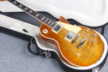 ソリッド メイプル LP 電動ギター トーン プロ ブリッジ 一品 身体と首 骨ナッツ 古いギター部品 サプライヤー