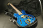 高品質の青い毛布のメープルトップ・フートボード 6弦空っぽのボディ 335 345 325 空っぽのギター ギター サプライヤー