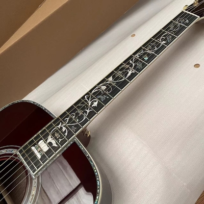 オーダーメイド 新品 全固木 サンバースト 41インチ Dタイプ アコースティックギター アバロン エボニー フィンガーボード サプライヤー