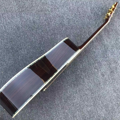 オーダーメイド 新品 全固木 サンバースト 41インチ Dタイプ アコースティックギター アバロン エボニー フィンガーボード サプライヤー