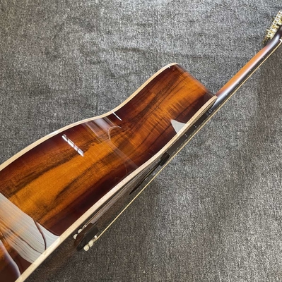 オーダーメイド 12弦 KOA ウッド テイラースタイル アコースティックギター グラスティング 完成体 マット ネック オープンチューナー サプライヤー