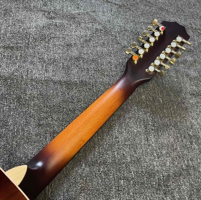 オーダーメイド 12弦 KOA ウッド テイラースタイル アコースティックギター グラスティング 完成体 マット ネック オープンチューナー サプライヤー