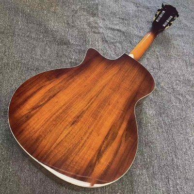 オーダーメイド 6弦 KOA ウッド テイラースタイル アコースティックギター グロッシング 完成体 マット ネック オープン チューナー サプライヤー