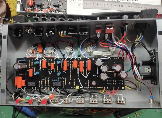 カスタム ダムブルスタイルのオーバードライブ 特別 FODS 50W スウェードブルー JJチューブ サプライヤー